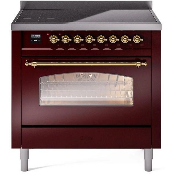 ILVE 36" Nostalgie II Series Freestanding Single Oven Dual Fuel Range